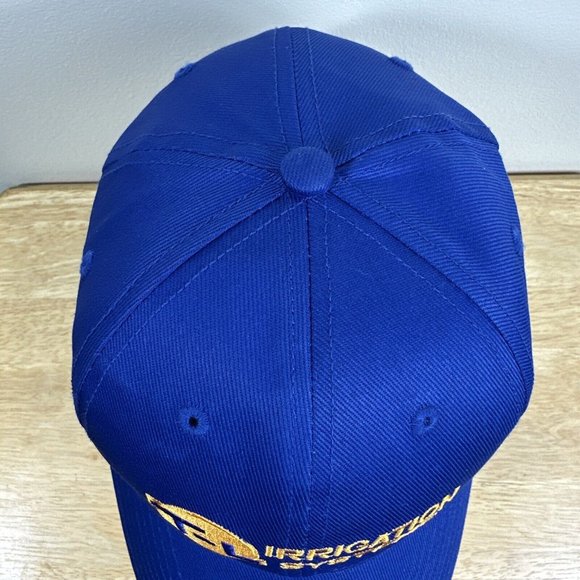 TL Irrigation Systems Hat Cap Blue with Yellow Embroidered Logo Adjustable Mens - Picture 6 of 10